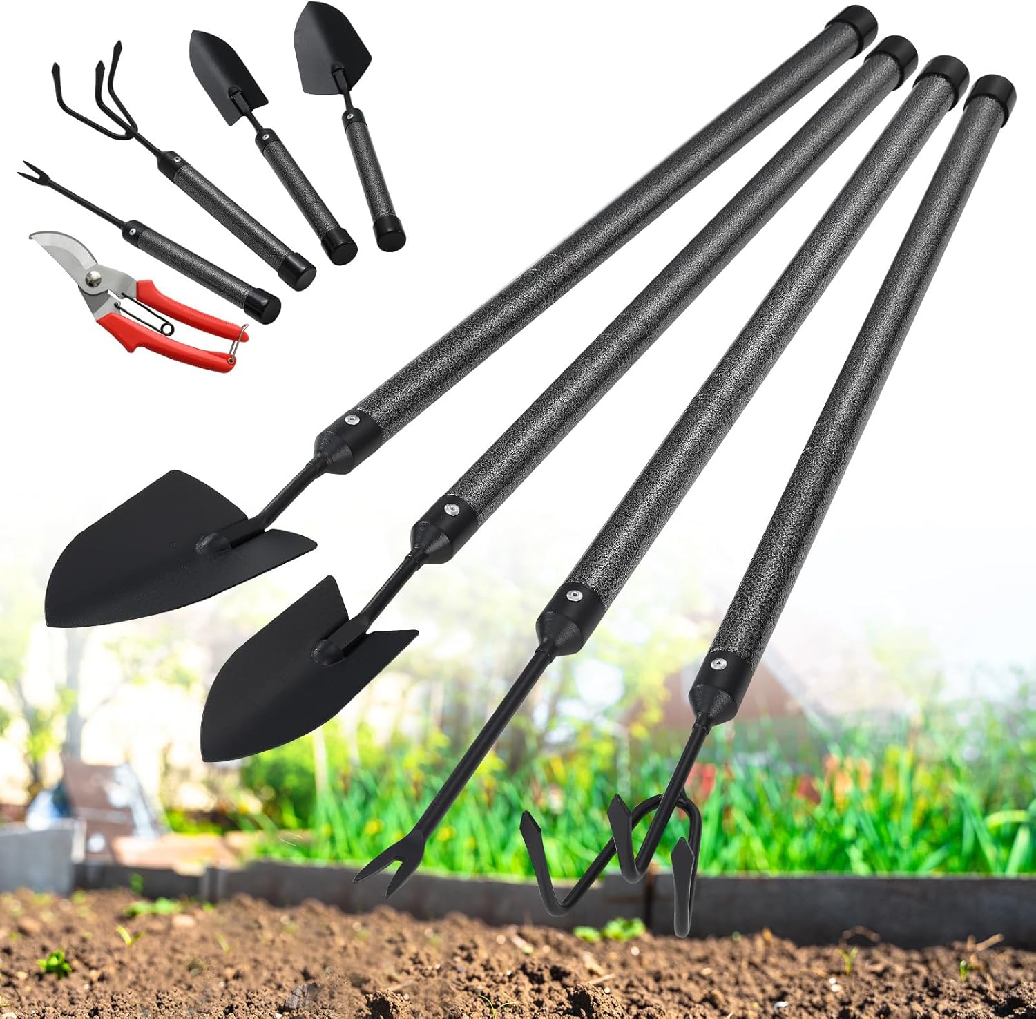 Plant Parent Gift Set - 5-Piece Stainless Steel Garden Tool Set