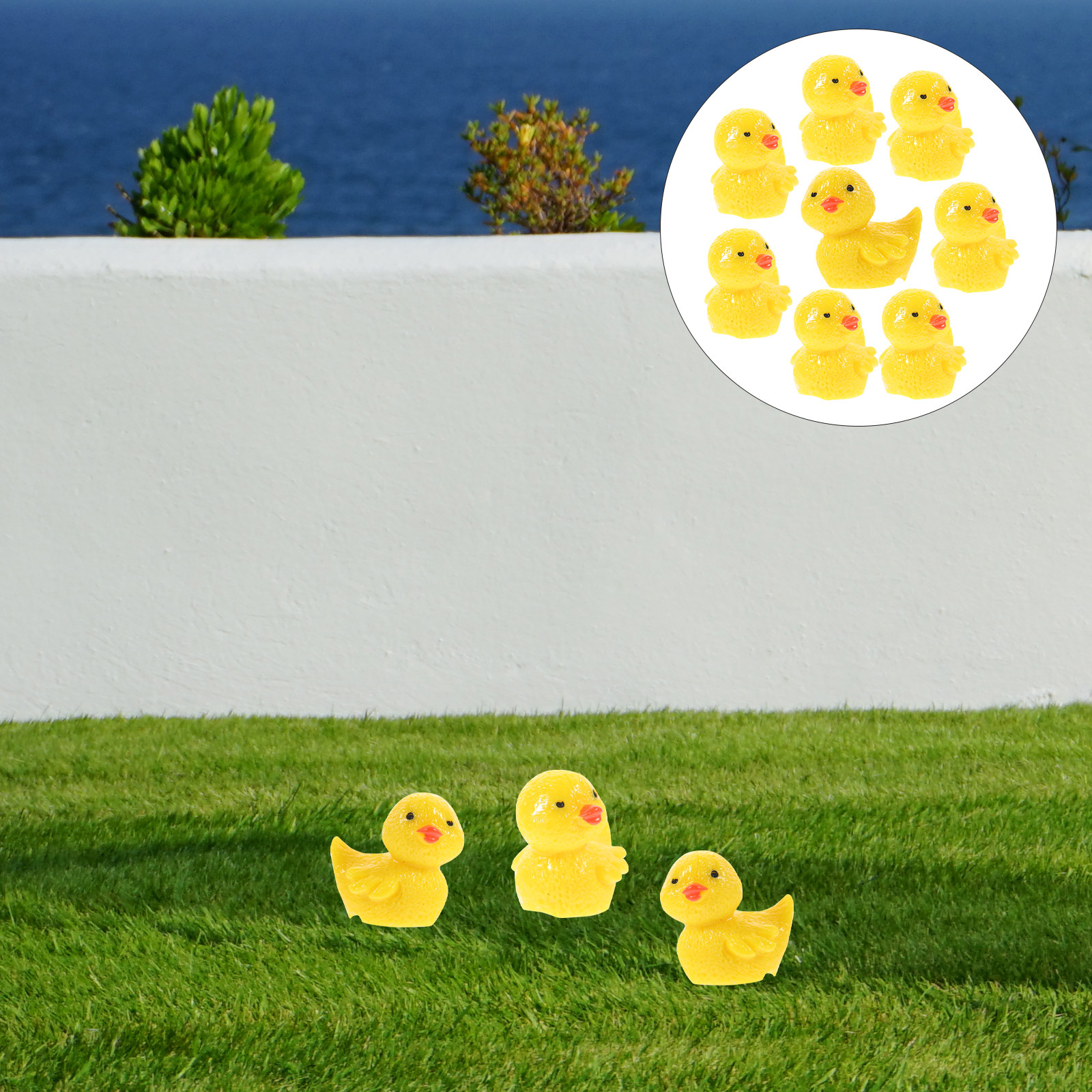 Succulent Arrangement Mini - 10Pcs Mini Resin Duck Ornaments for