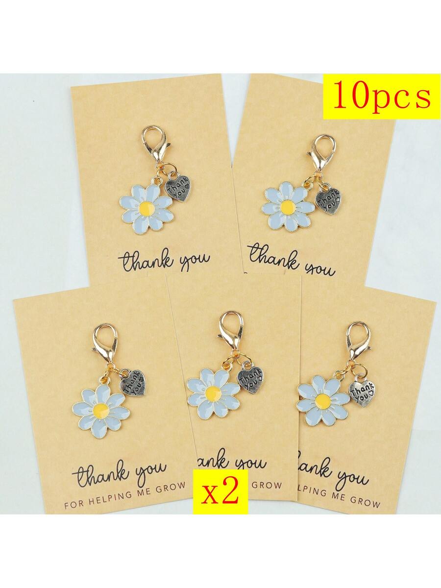 Enamel Daisy Keychains With Th - Plant Parent Free avis et prix