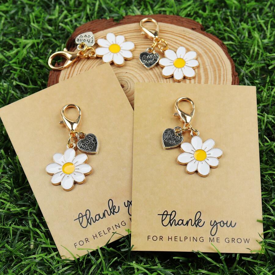 Enamel Daisy Keychains With Th - Plant Parent Free avis et prix