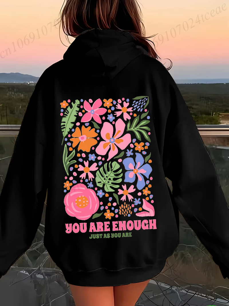 You Are Enough Flower Sweatshi - Plant Parent Hoodie avis et prix