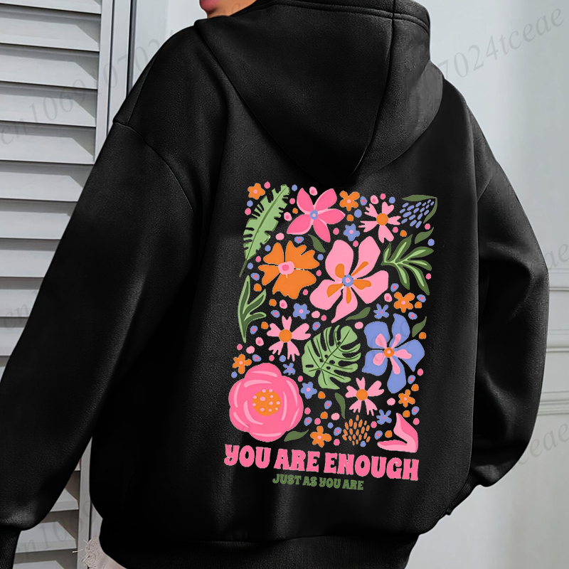 You Are Enough Flower Sweatshi - Plant Parent Hoodie avis et prix