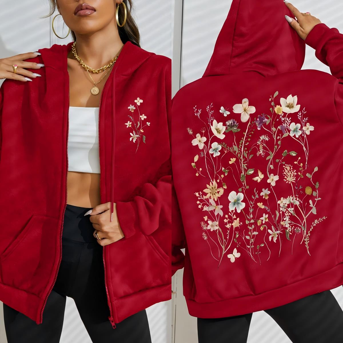 Beautiful Flower Clusters Prin - Plant Parent Hoodie avis et prix