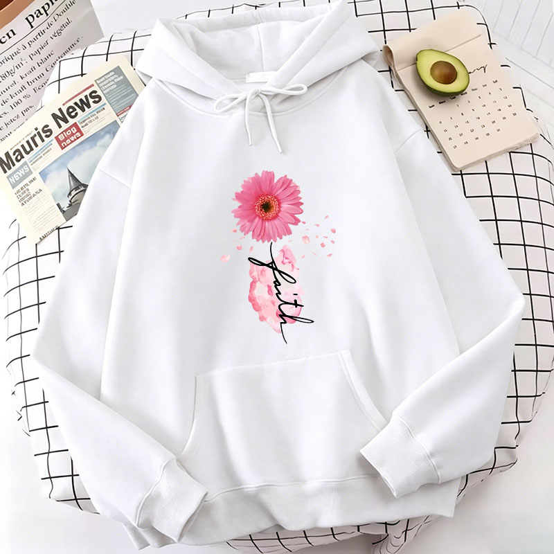 Fashion Faith Flower Print Hoo - Plant Parent Hoodie avis et prix