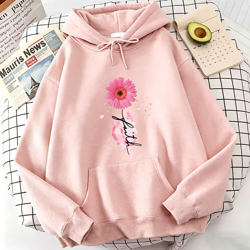 Fashion Faith Flower Print Hoo - Plant Parent Hoodie avis et prix