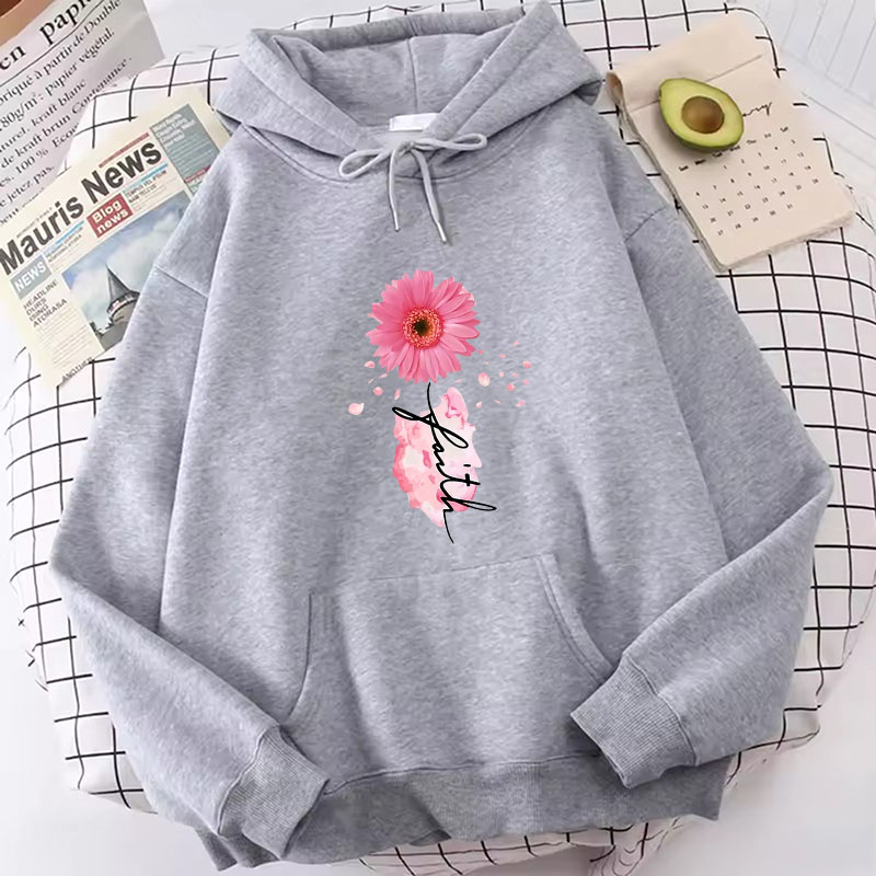 Fashion Faith Flower Print Hoo - Plant Parent Hoodie avis et prix