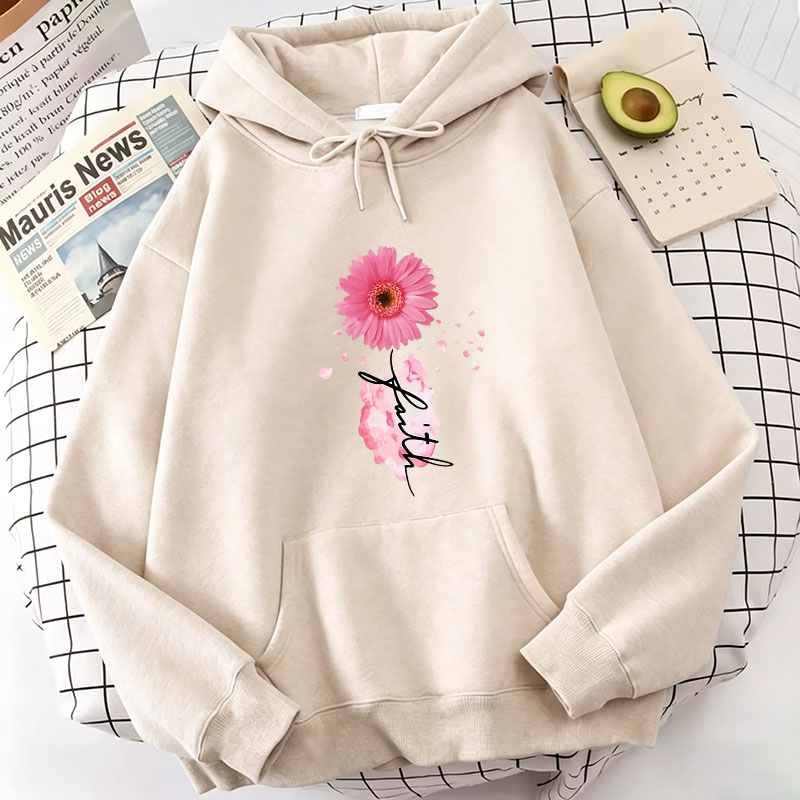 Fashion Faith Flower Print Hoo - Plant Parent Hoodie avis et prix