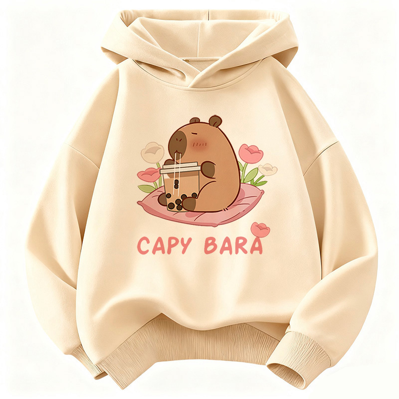 Kawaii Capybara Drinking Juice - Plant Parent Hoodie avis et prix