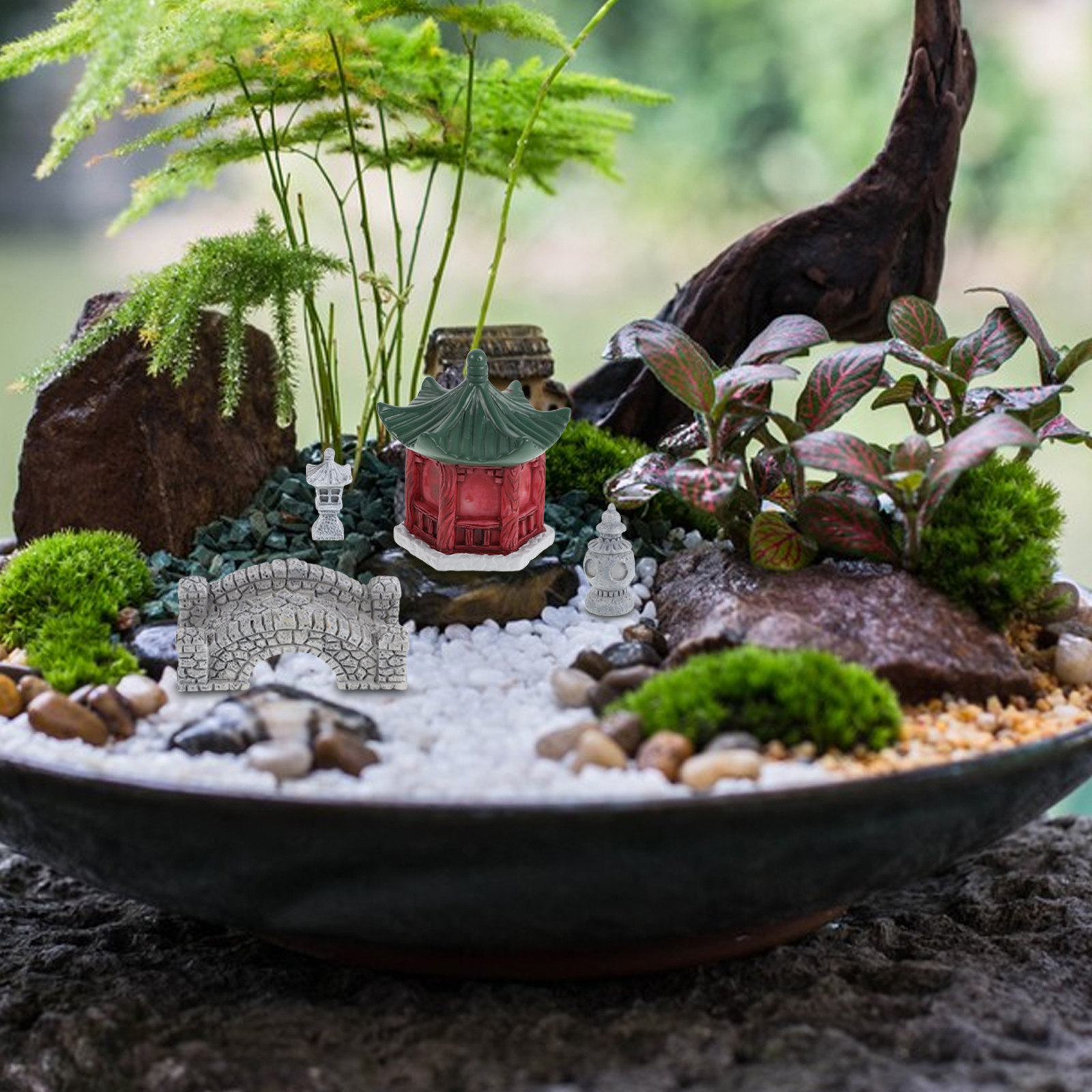 10Pcs Resin Mini Landscape Orn - Succulent Arrangement Mini avis et prix