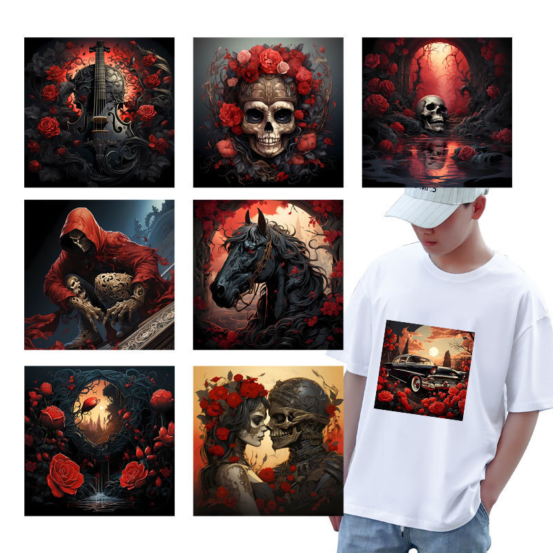 Friend Red Flower Skull Heat T - Plant Parent Hoodie avis et prix
