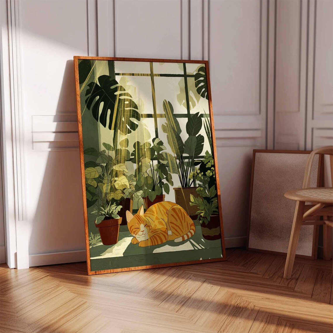 Sunlit Plant Window Cat Wall A - Plant Parent Day avis et prix