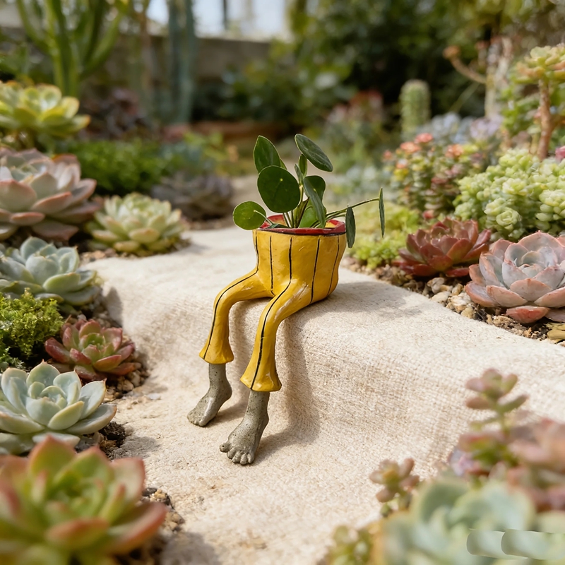 Whimsical Resin Leggy Planter  - Plant Parent Free avis et prix