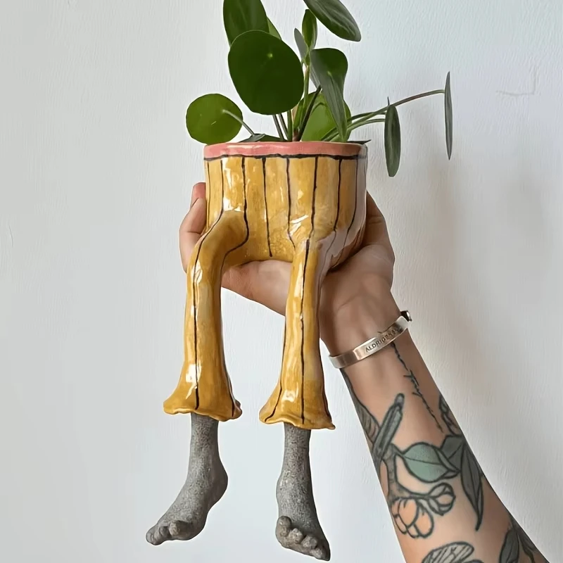 Whimsical Resin Leggy Planter  - Plant Parent Free avis et prix