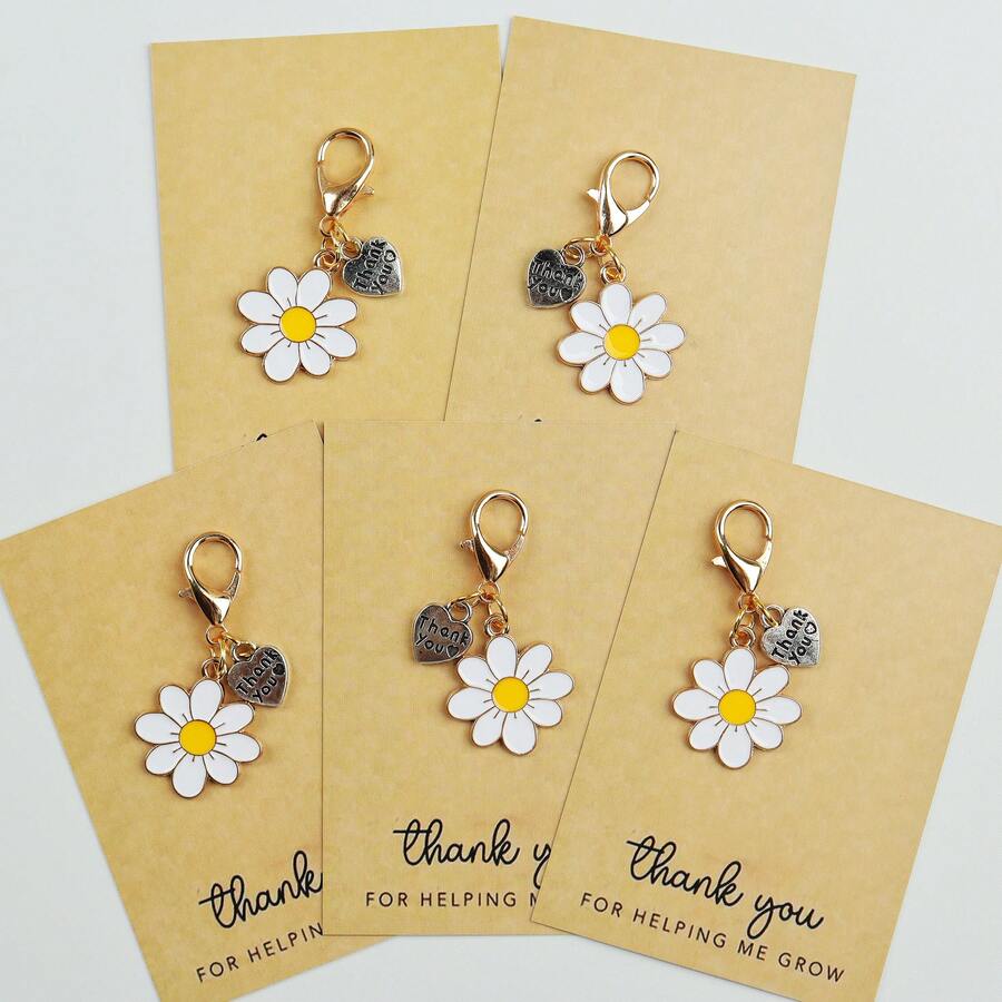 Enamel Daisy Keychains With Th - Plant Parent Free avis et prix