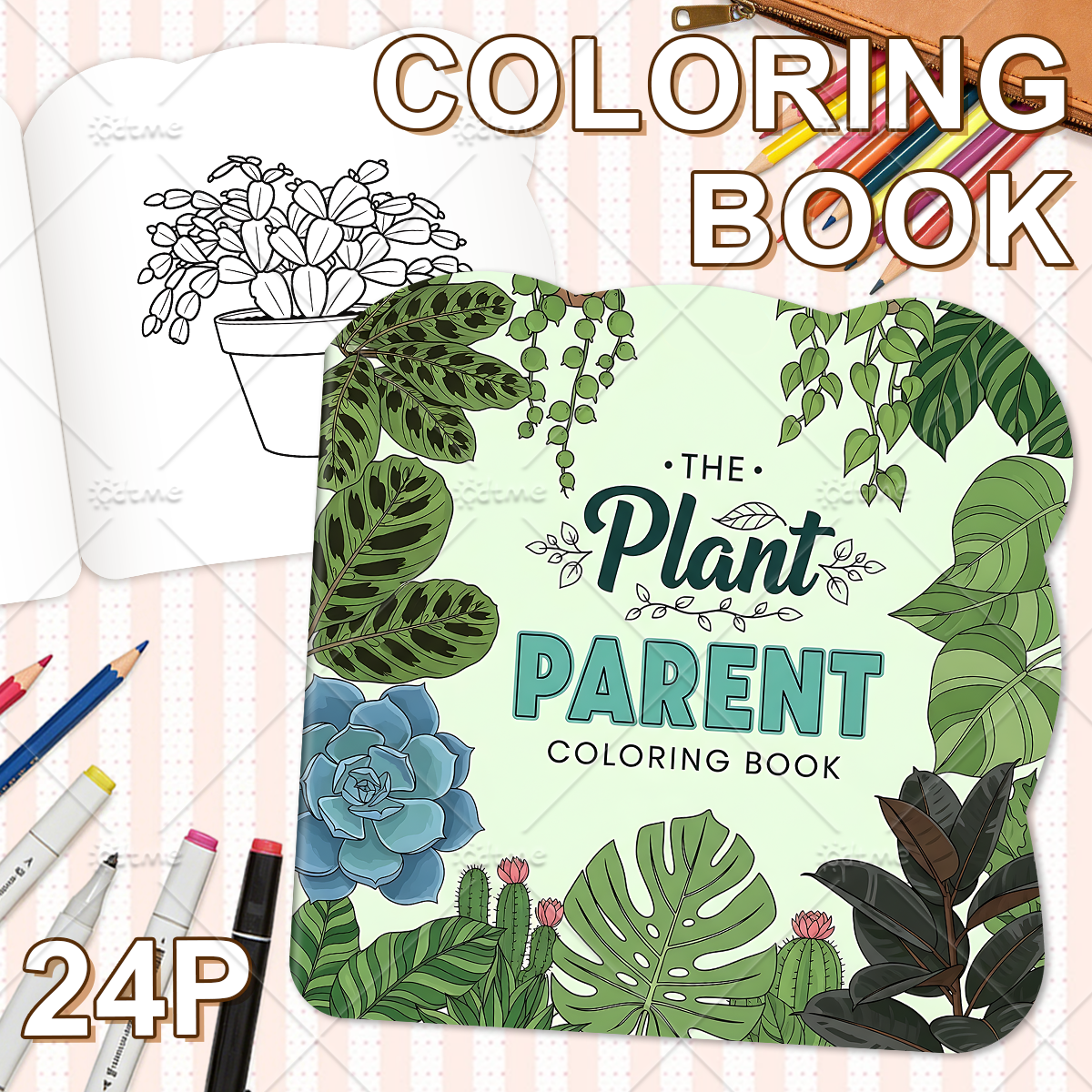 THE Plant PARENTE Coloring Boo - Plant Parent Free avis et prix