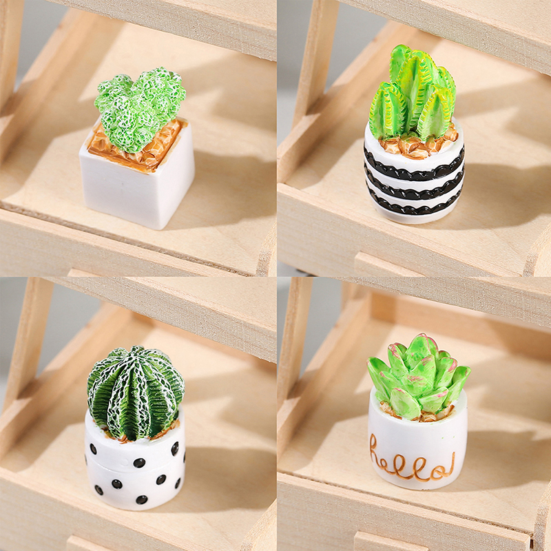/Kb/1/4pcs 1:12 Dollhouse Mini - Cactus Mix Pot avis et prix