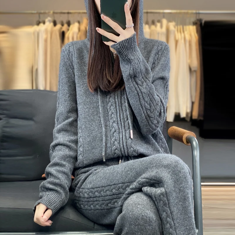 Women's Pure Cashmere Hooded C - Plant Parent Hoodie avis et prix