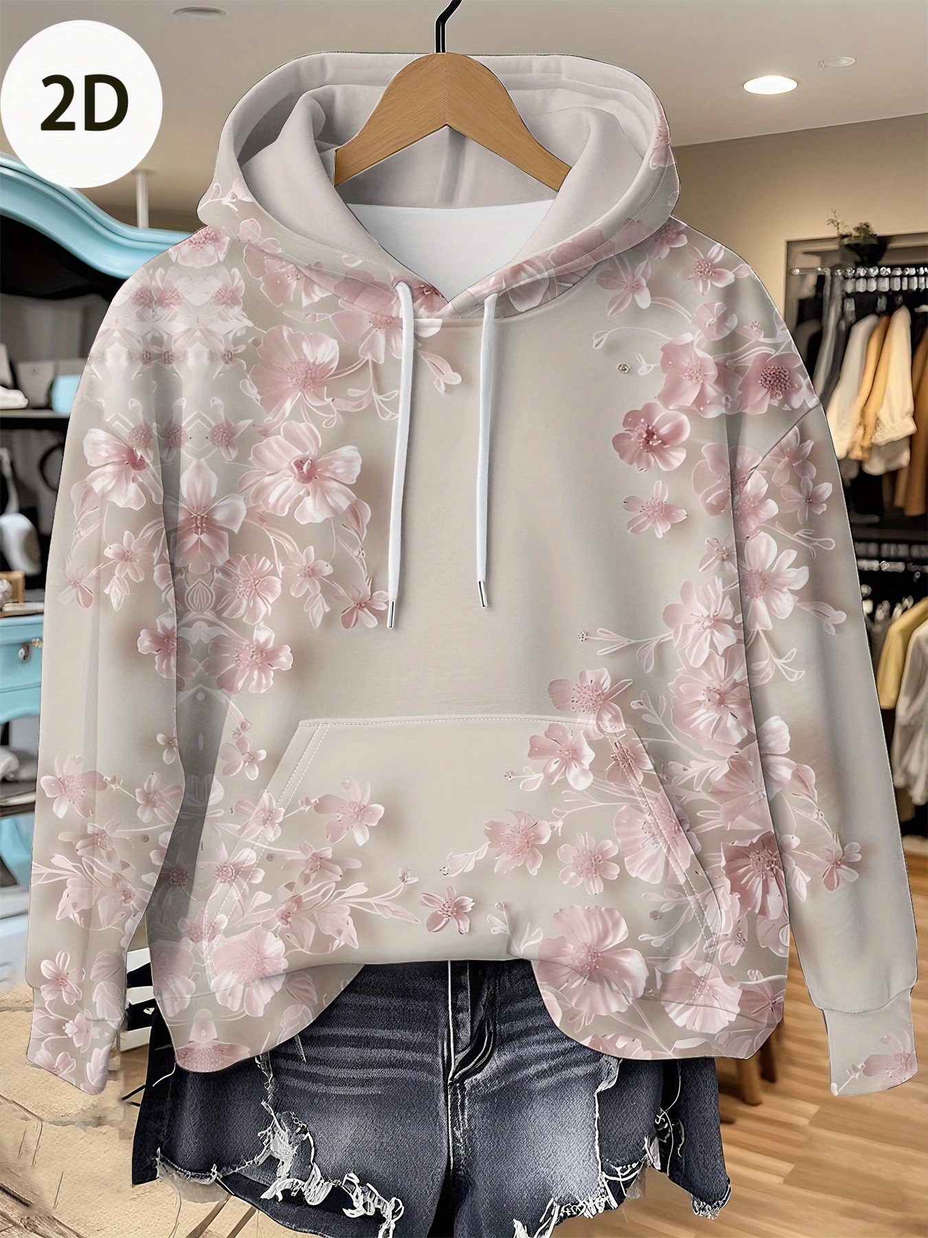 Casual French Flower Hoodie To - Plant Parent Hoodie avis et prix
