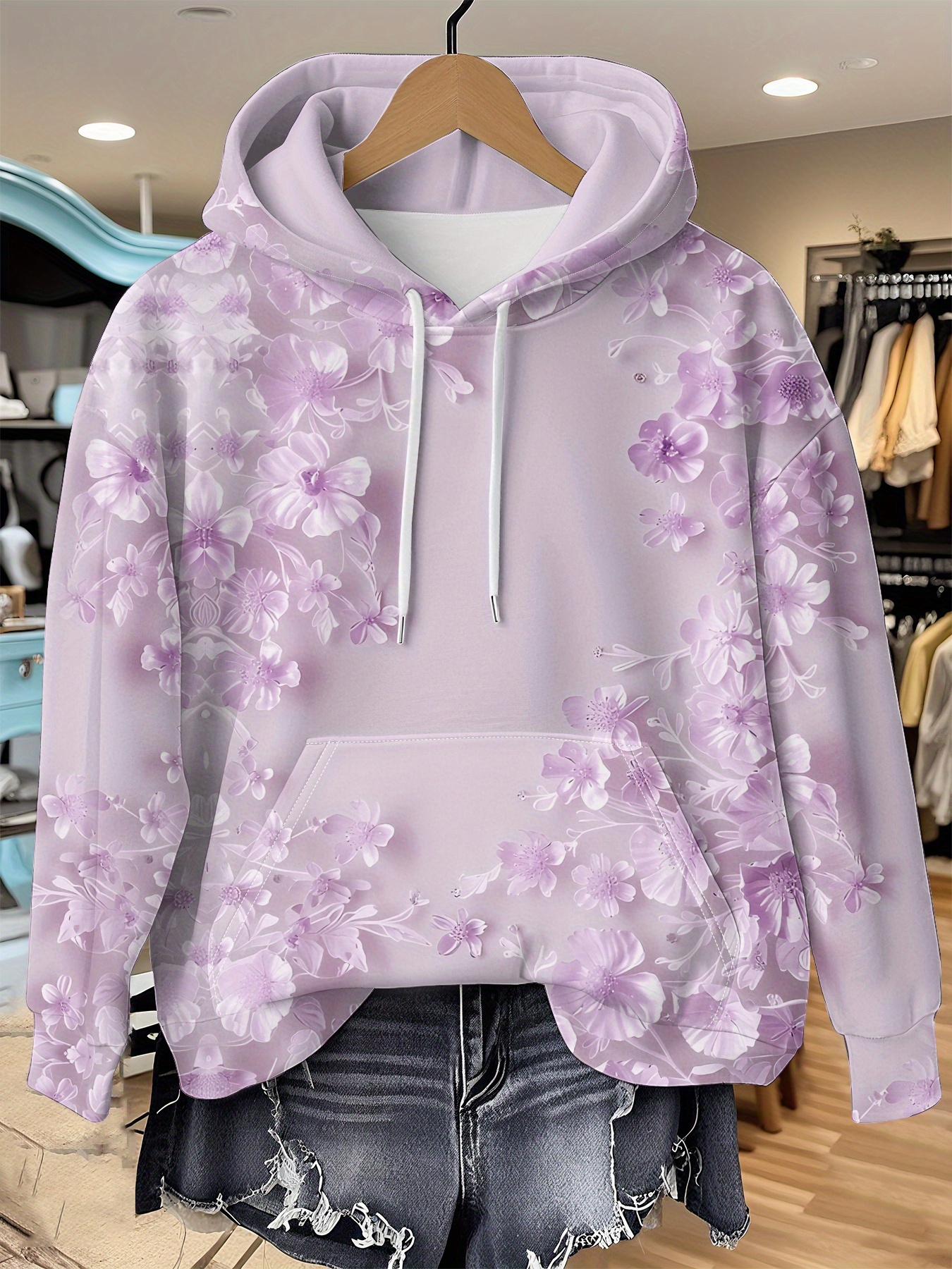 Casual French Flower Hoodie To - Plant Parent Hoodie avis et prix
