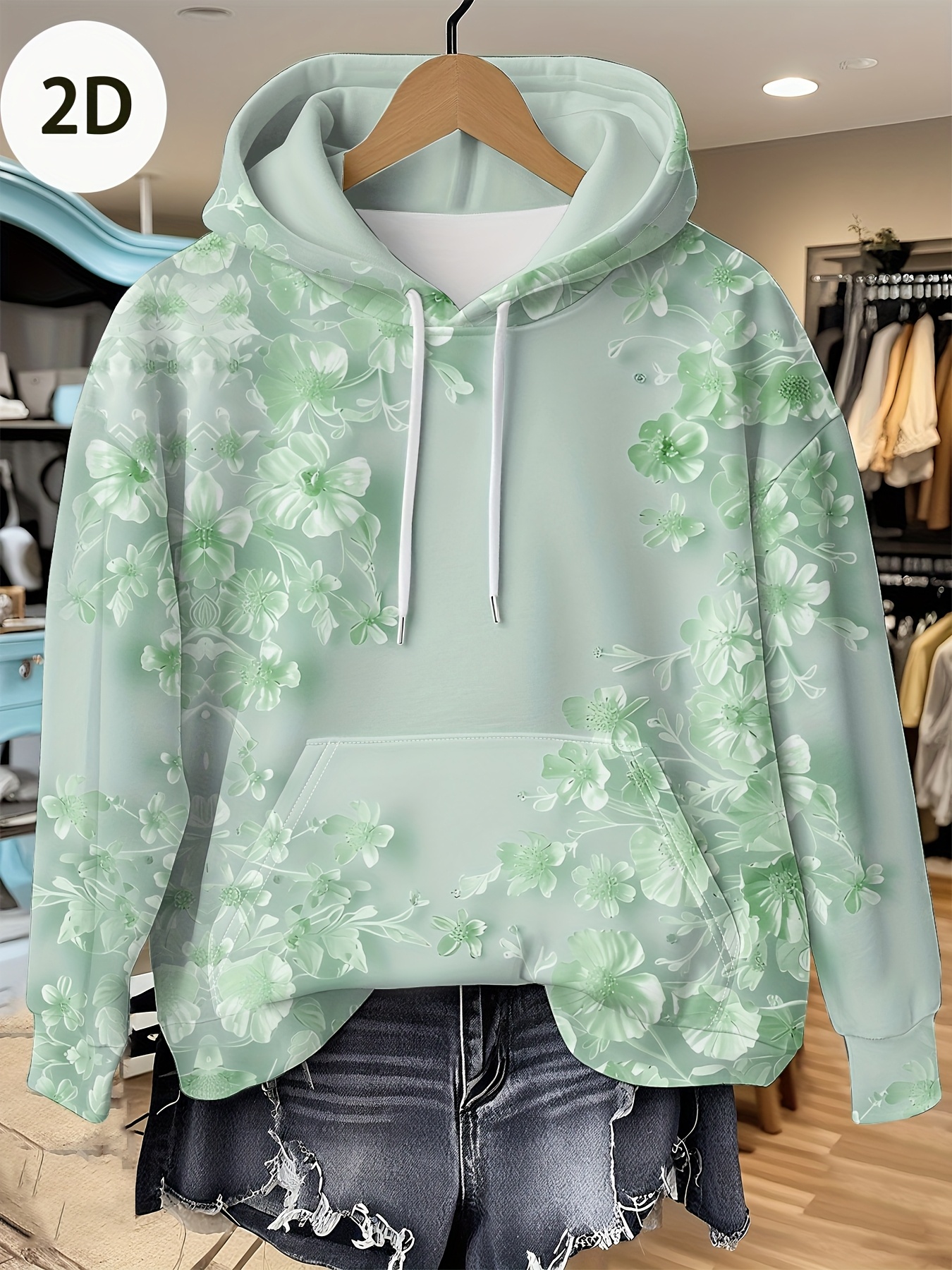 Casual French Flower Hoodie To - Plant Parent Hoodie avis et prix